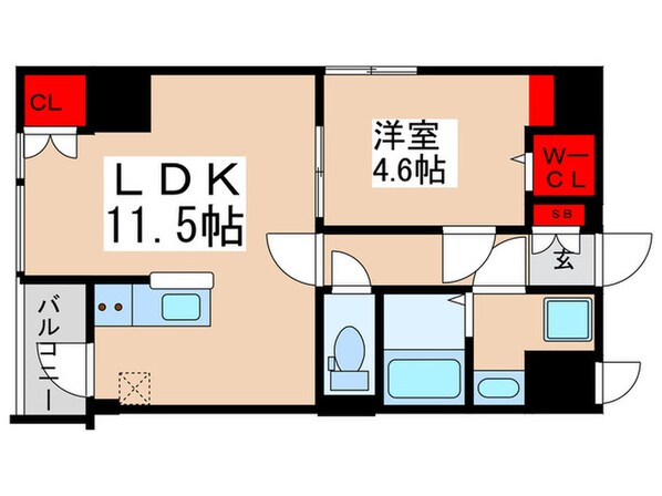 プライムコート蔵前の物件間取画像